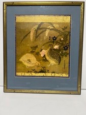 Antigo pergaminho assinado quadrado de pássaros artista assinado por TOSA MITSUOKI comprar usado  Enviando para Brazil