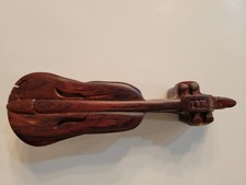 Usado, CAIXA DE QUEBRA-CABEÇA DE VIOLINO DE MADEIRA EXCLUSIVA VINTAGE COMPARTIMENTO ESCONDIDO BUGIGANGA DE JOIAS comprar usado  Enviando para Brazil