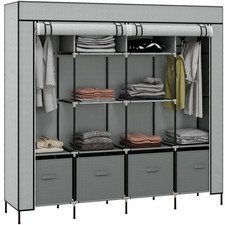 Homcom fabric wardrobe for sale  GREENFORD