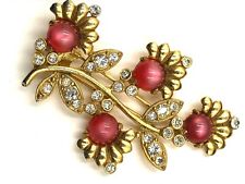 Antigo Original Art Nouveau Broche Fur Clip Floral Berry Ramo pesado públicas comprar usado  Enviando para Brazil
