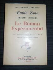 Emile zola roman d'occasion  Ceintrey
