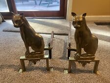 Brass andirons fireplace for sale  Westminster