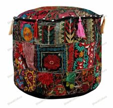 Pouf floral indien d'occasion  Expédié en France