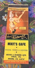 Matchbook cover mike for sale  North Hampton
