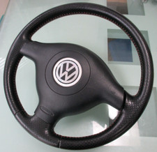Volante de couro perfurado VW Golf Mk4 GTi aniversário ponto vermelho preto comprar usado  Enviando para Brazil