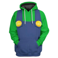Supermario hoodie luigi gebraucht kaufen  Taufkirchen