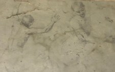Antico disegno figure usato  San Casciano in Val di Pesa