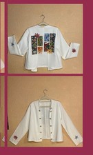 Blazer veste blanche d'occasion  Marseille XI