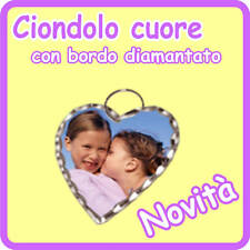Ciondolo cuore diamantato usato  Vasto