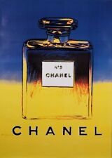 Pôster francês vintage original para Chanel 5 azul-amarelo por Andy Warhol, década de 1980 comprar usado  Enviando para Brazil
