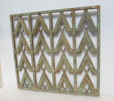 Usado, Grelha de ferro antiga ventilação francesa antiga vintage Art Deco década de 1920 - 26"x25" comprar usado  Enviando para Brazil