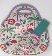 Sacola de neoprene Koverz conjunto com 3 peças lancheira isolada tropical com zíper comprar usado  Enviando para Brazil