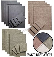Faux leather placemats for sale  GRAYS