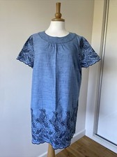 Embroidered chambray denim for sale  CHELTENHAM
