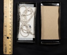 Corrente de corda italiana feita à mão prata esterlina 925 | 3mm | 28" | - Exatamente mostrado! comprar usado  Enviando para Brazil