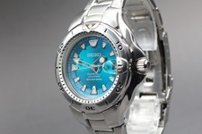 [N PERFEITO] Relógio masculino Seiko Prospex mergulhador 8F35-0030 mostrador azul 200m quartzo comprar usado  Enviando para Brazil