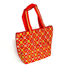Bolsa tote feminina feita à mão com zíper design durável feita à mão indiana comprar usado  Enviando para Brazil
