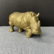Solid brass rhino for sale  Katy