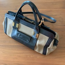Autêntica Bolsa Satchel Chloé Alice - Couro Preto e Marrom - Excelente Estado!, usado comprar usado  Enviando para Brazil