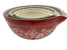 Tigelas de mistura Pioneer Woman extravagante florido 3 peças utensílios de cozinha vintage comprar usado  Enviando para Brazil