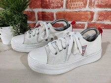 Guess white trainers for sale  UK