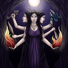 Magia Negra metafísica DARK GODDESS HECATE MAGICKAL POWER ametista comprar usado  Enviando para Brazil