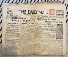 Original daily newspaper for sale  HULL