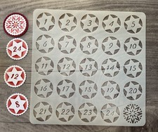 Schablone stencil adventskalen gebraucht kaufen  Biederitz