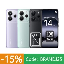 Xiaomi Redmi Note 14 5G Smartphone 8GB+256GB 108MP NFC 5110mAh 45W 120Hz Globale na sprzedaż  Wysyłka do Poland