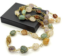 Edelsteinkette vergoldet natur gebraucht kaufen Edelsteinkette vergoldet natur gebraucht kaufen  Gifhorn