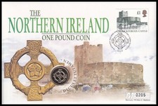1996 GB Irlanda do Norte Cruz Celta £1 BUNC Moeda Capa Mercúrio comprar usado  Enviando para Brazil