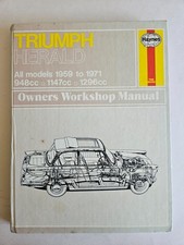 Haynes triumph herald for sale  HASSOCKS