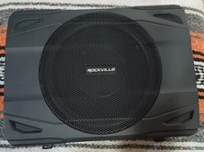 "PAR"Rockville SS8P 400w 8" Subwoofer Slim Under-Seat Active Powered para Carro/Caminhão  comprar usado  Enviando para Brazil