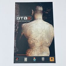 Grand Theft Auto PS1 Sony PlayStation Game pôster promocional raro anos 90 anúncio impresso GTA2 comprar usado  Enviando para Brazil