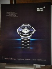 MONT BLANC SUMMIT RELÓGIO DE LUXO GRANDE ORIGINAL 2004 ANÚNCIO VINTAGE  comprar usado  Enviando para Brazil