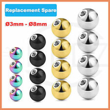 Bolas de repuesto accesorios de perforación Labret 3 mm 4 mm 5 mm 6 mm 8 mm 14G16G segunda mano  Embacar hacia Mexico
