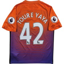 Camiseta de futebol Manchester City 2016-17 Nike Third Tour Yaya tamanho M, usado comprar usado  Enviando para Brazil