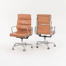 Usado, 2004 Herman Miller Eames Cadeiras de Mesa Executivas Almofada Macia em Couro Marrom 12x Disponível comprar usado  Enviando para Brazil