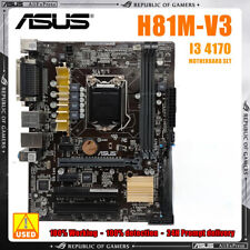 Placa-mãe ASUS Intel H81M-V3 LGA 1150 kit conjunto com Core I3 4170 Micro-ATX, usado comprar usado  Enviando para Brazil