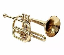 Estojo e bocal BB Cornet trompete acabamento em latão grátis VENDA DE NATAL comprar usado  Enviando para Brazil