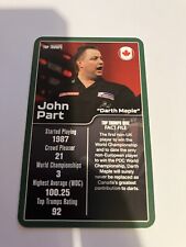 TOP TRUMPS RZUTKI ŚWIETNA KARTKA JOHN PART " DARTH MAPLE " KANADA na sprzedaż  Wysyłka do Poland