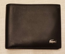 Usado, Carteira masculina preta Lacoste cartão dobrável nova sem etiquetas comprar usado  Enviando para Brazil