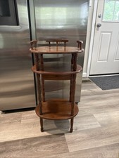 Vtg3tier round wooden for sale  Newton