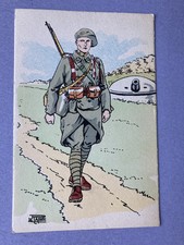Cpa couleur soldat d'occasion  Dun-sur-Meuse