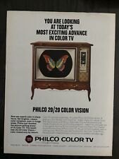 TV COLORIDA PHILCO VISÃO DE CORES 20/20 MAIS BRILHANTE MAIS CLARA ANÚNCIO IMPRESSO VINTAGE 1964 comprar usado  Enviando para Brazil