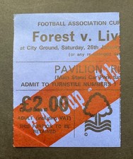 Nottingham forest liverpool for sale  NOTTINGHAM