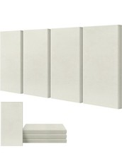 4 PÇS 2" painéis de parede acústicos grossos 23,6" x 11,8" absorção de som - Bege - Novo comprar usado  Enviando para Brazil