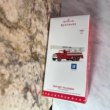 Ornamento de árvore de Natal lembrança Hallmark 1959 GMC Fire Engine Brigade #14 2016 comprar usado  Enviando para Brazil