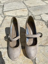 Trachtenpumps beige schnalle gebraucht kaufen  Haibach