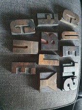 Wooden letterpress letters for sale  LEICESTER